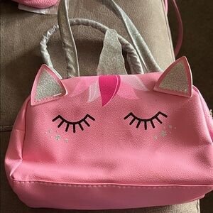 Pink Unicorn Themed Handbag